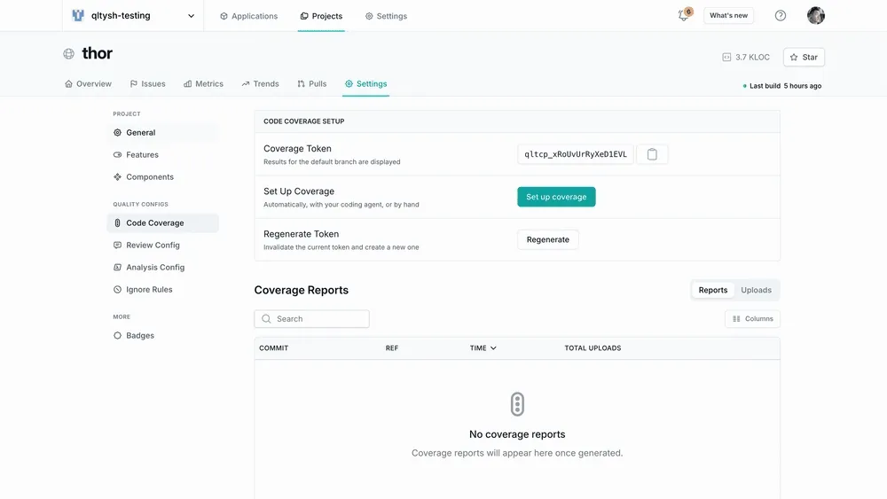 Clicking Set up automatically, the build finishing, and the draft pull request with its diff